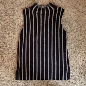 Mock turtleneck tank top